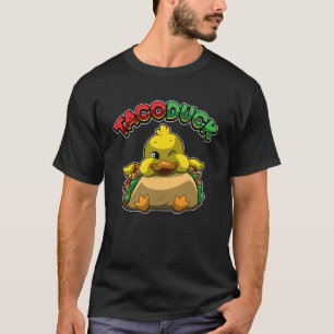 Grappige Eend Taco Vogel Mexicaans Eten Liefhebber T-shirt