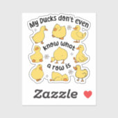 Grappige eenden sarcastisch sticker (Vel)