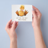 Grappige eendenvliegers flyer (Hand)