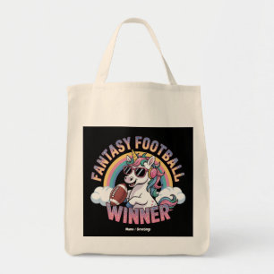 Grappige Eenhoorn Fantasy Football Winnaar 2025 St Tote Bag