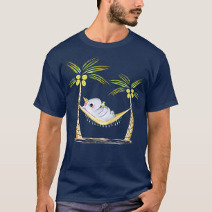 Grappige eenhoorn hangmat Drink cocktail cadeau id T-shirt