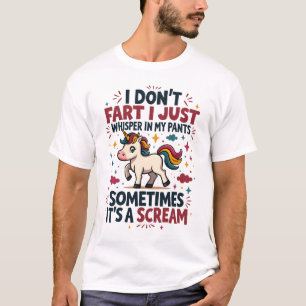 Grappige Eenhoorn Scheet Citaat Vintage Regenboog T-shirt