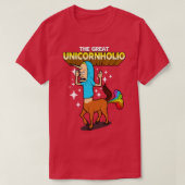 Grappige Eenhoorn Scheten Rainbow Retro 90s toon T-shirt (Design voorkant)