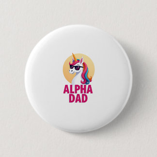 Grappige Eenhoorn Vader Laufey Mannen Vaderdag Ker Ronde Button 5,7 Cm