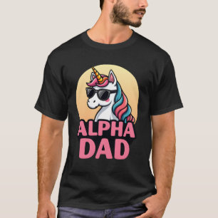 Grappige Eenhoorn Vader Laufey Mannen Vaderdag Ker T-shirt