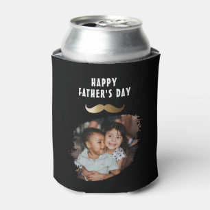 Grappige eenvoudige snor Happy Vaderdag Foto Blikjeskoeler