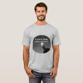 grappige eenzame berg wolf T-Shirt (Voorkant volledig)