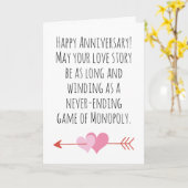 Grappige eerste trouwkaart kaart (Gele Bloem)