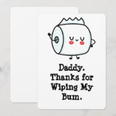 Grappige eerste Vaderdag Kaart uit Baby (Voorkant / Achterkant)