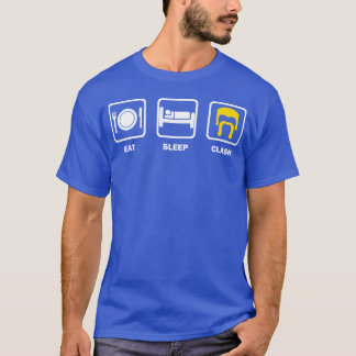 Grappige eet slaap clash citaten meisje t-shirt