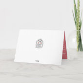 Grappige egel. Happy Birthday  Kaart (Achterkant)