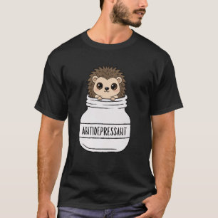 Grappige Egel Schattig Anti Depressivum Dierentuin T-shirt
