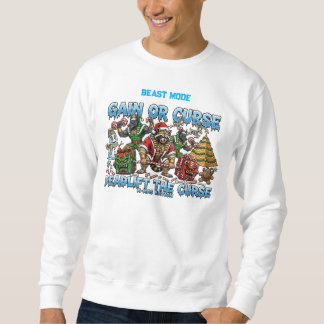 Grappige Egyptische farao wasbeer kerstman kerst g Trui
