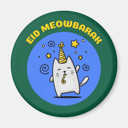 Grappige Eid Kat Magneet (Voorkant)