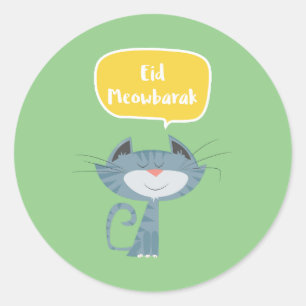 Grappige Eid Mubarak Ronde Sticker