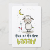 Grappige Eid-schaap: Afwezig BAAAH! Kaart (Voorkant)