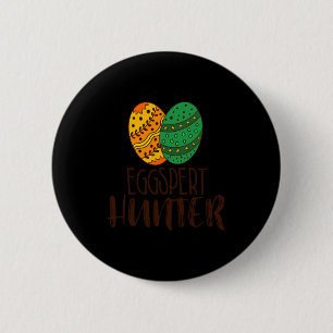 Grappige eierenjager paas grap grap zeggen humoris ronde button 5,7 cm