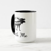 Grappige eland lover mok (Voorkant links)