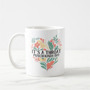Grappige elegante bloem Het is een keelpunch soort Koffiemok