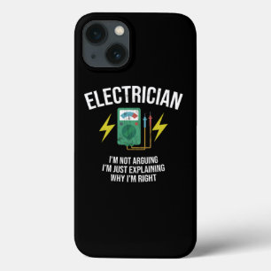 Grappige elektricien Ik ben niet aan het ruziën Sp iPhone 13 Hoesje