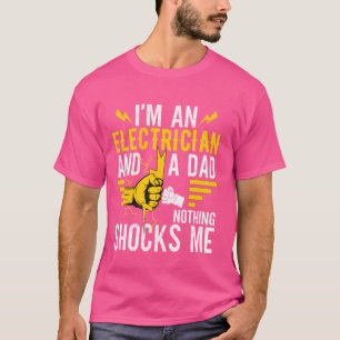 Grappige elektricien pa Elektrotechniek gekozen T-shirt