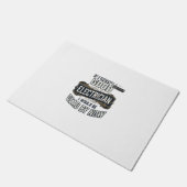 Grappige elektricien vintage gravure citaat ontwer deurmat (Schuin)