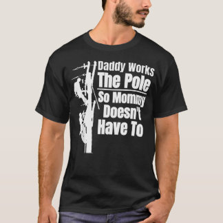 Grappige elektrische lijnwerker uitrusting voor pa t-shirt