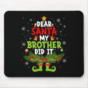 Grappige Elf Beste Sint Mijn Broer Heeft Het Gedaa Muismat