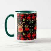 Grappige Elf Christmas Wrapping Mok (Links)