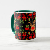 Grappige Elf Christmas Wrapping Mok (Voorkant links)