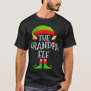 Grappige Elf Familie Kerstmis Opa Elf Trui Mat T-shirt