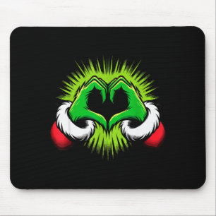 Grappige Elf Hart Handen Liefde Kerstmis Muismat