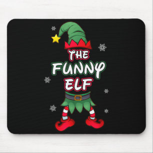 Grappige Elf Kerst Pyjama Pjs Matching Familie Gr Muismat