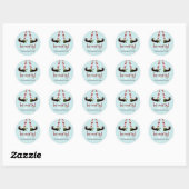 Grappige Elf Rond Kerststickers Ronde Sticker (Vel)