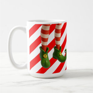 Grappige Elfenbenen Kerstkaart Noordpool Ondeuge Koffiemok