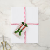 Grappige Elfenbenen | Noorderlicht Kadoverpakking Cadeaulabel (Met Touw)