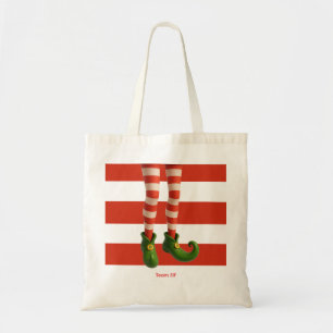 Grappige Elfenbenen Noorderlicht Pret Kerst Tas