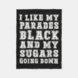Grappige Emo Rock Muziek Quote Black Parade Sugar Fleece Deken