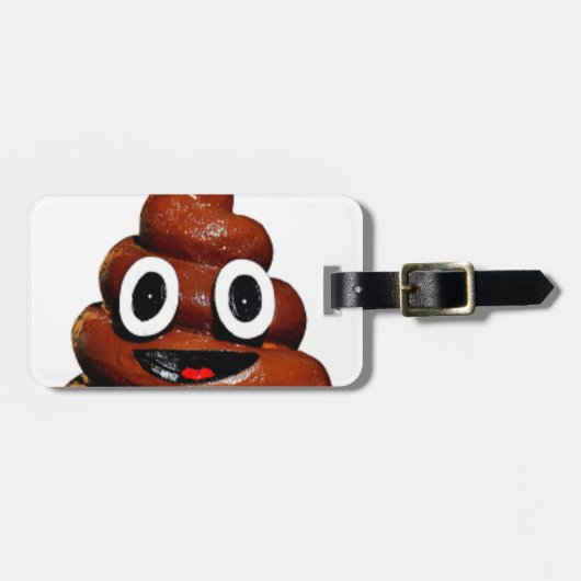 grappige emoji bagagelabel (Voorkant horizontaal)