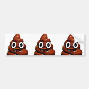 grappige emoji bumpersticker