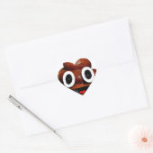 grappige emoji hart sticker (Envelop)