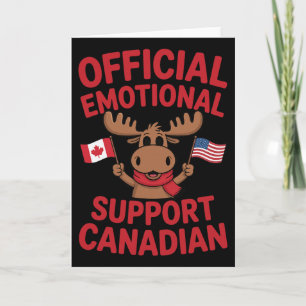 Grappige emotionele steun Canadese hockeyspeler Co Kaart