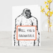 Grappige empathische kaart Dit is afschuwelijk (Gele Bloem)