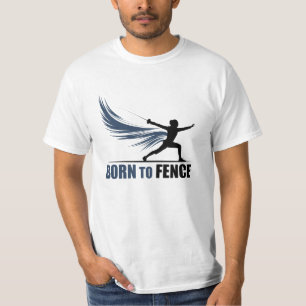 Grappige en eigenzinnige Fencing Lover Graphics T-shirt