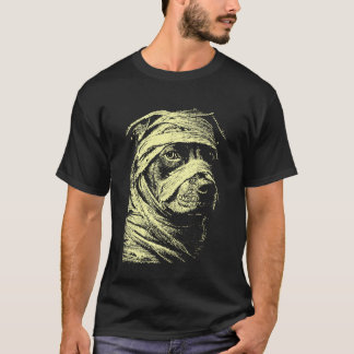 Grappige en eng cute Pit Bull griezelige Halloween T-shirt