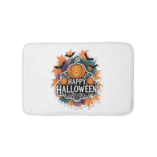 Grappige en enge Halloween citaten Gelukkig Badmat