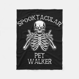 Grappige en enge Spooktacular huisdier wandelaar H Fleece Deken