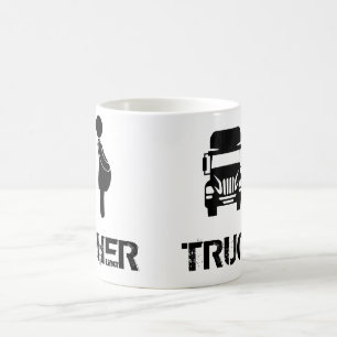 Grappige en koele Moeder Trucker door Storeman Koffiemok