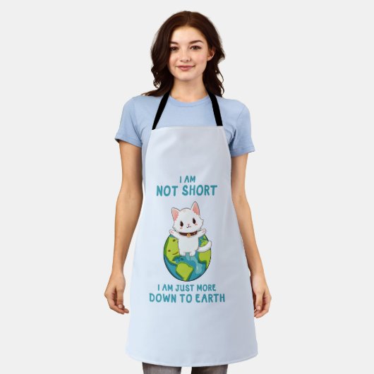 Grappige en Leuke Kat- Down To Earth Schort (Gedragen)