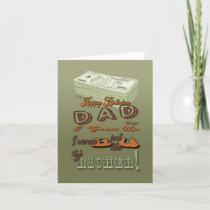 Grappige en sarcastische verjaardag Kaart - DAD